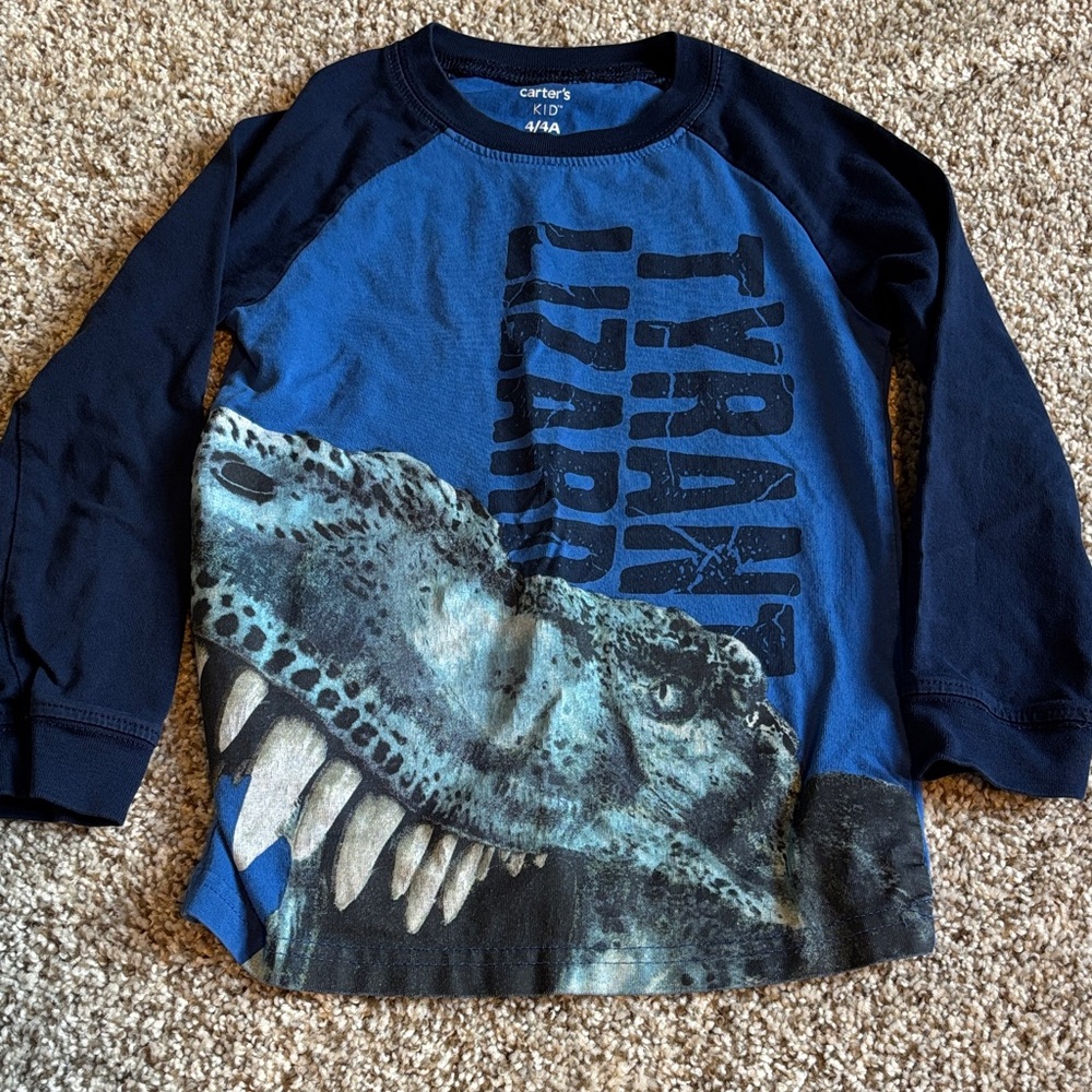 Dinosaur long sleeve shirt-boys size 4